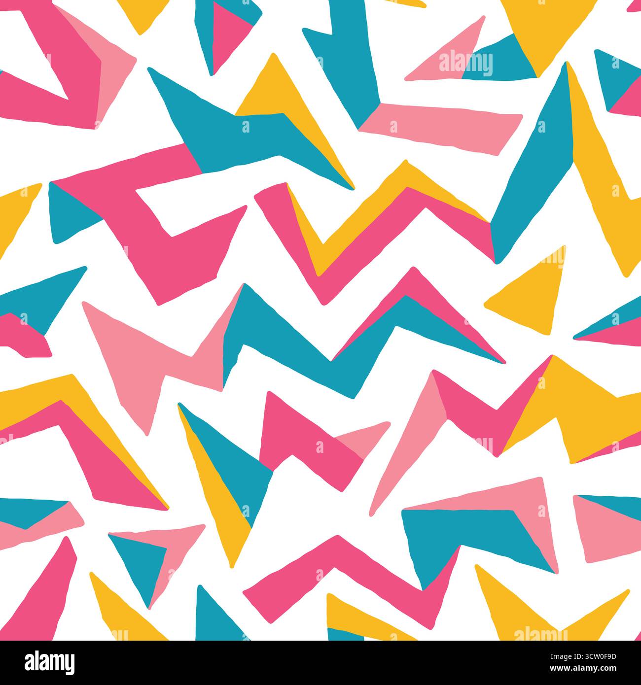 Abstract poly shapes seamless pattern. Vector illustration flat design background. Stock Vector
