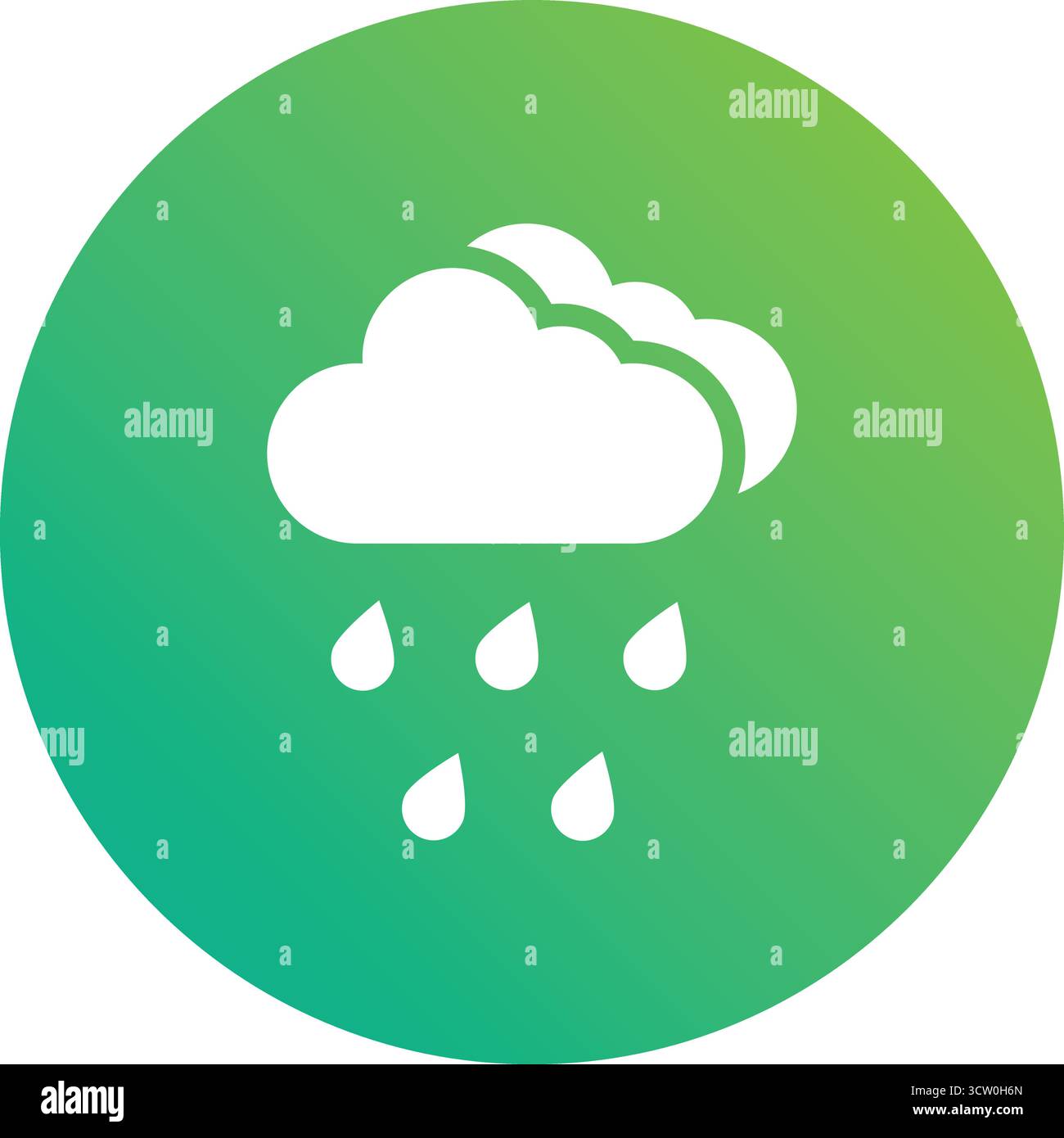 Weather icon heavy rain illustration hi-res stock photography and ...