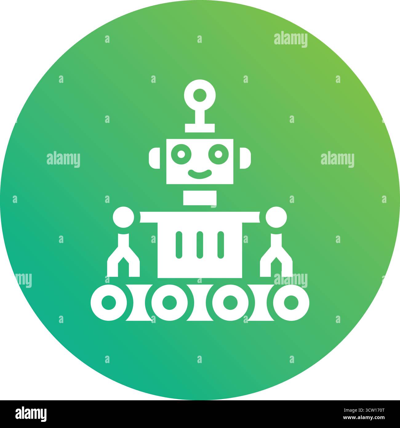 Robot Vector Icon Design Illustration Stock Vector