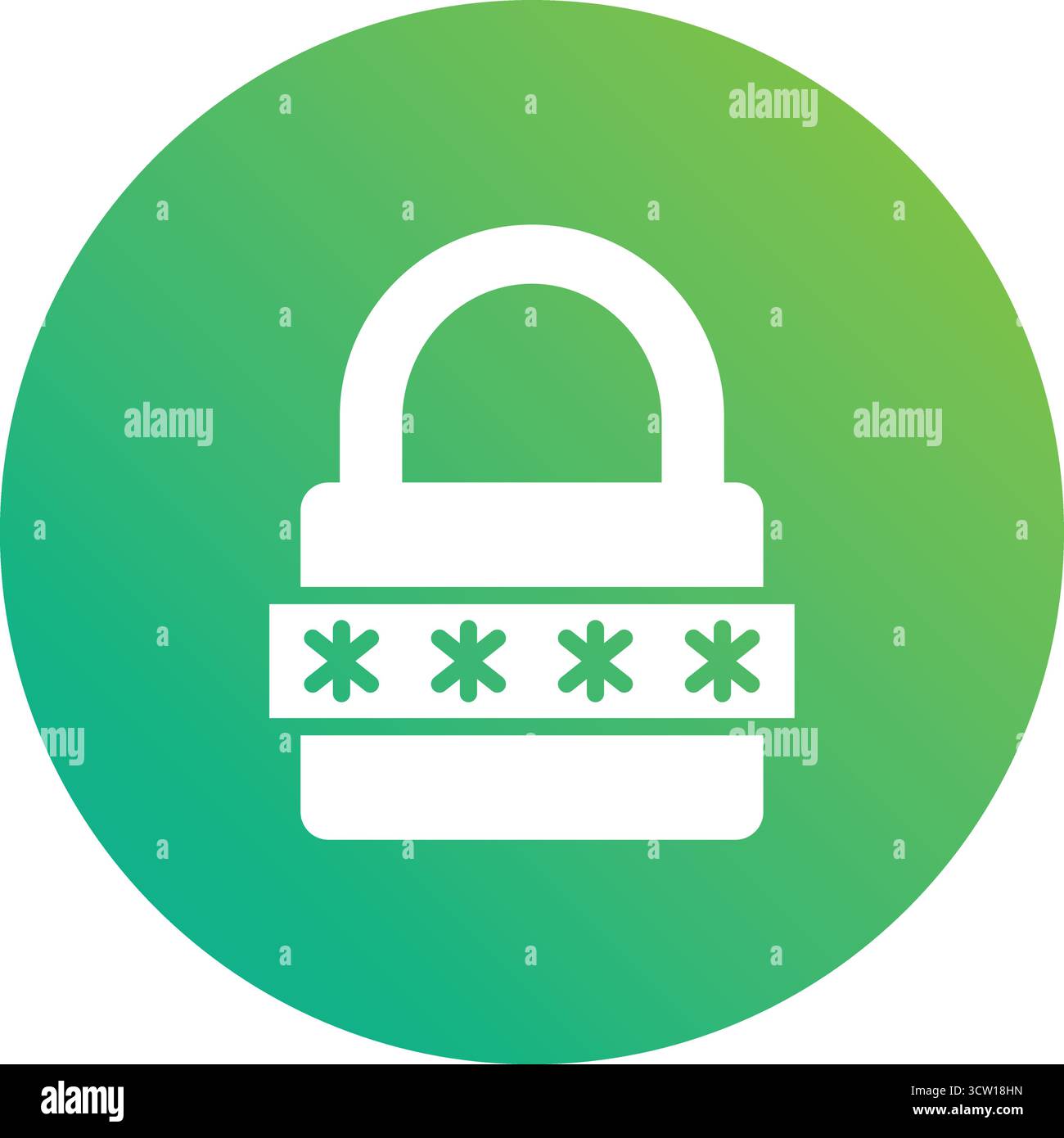 Password Vector Icon Design Illustration Stock Vector