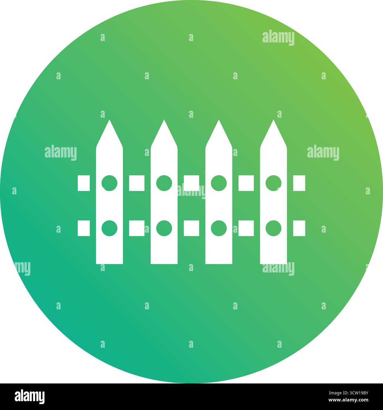 Fence Vector Icon Design Illustration Stock Vector Image & Art - Alamy