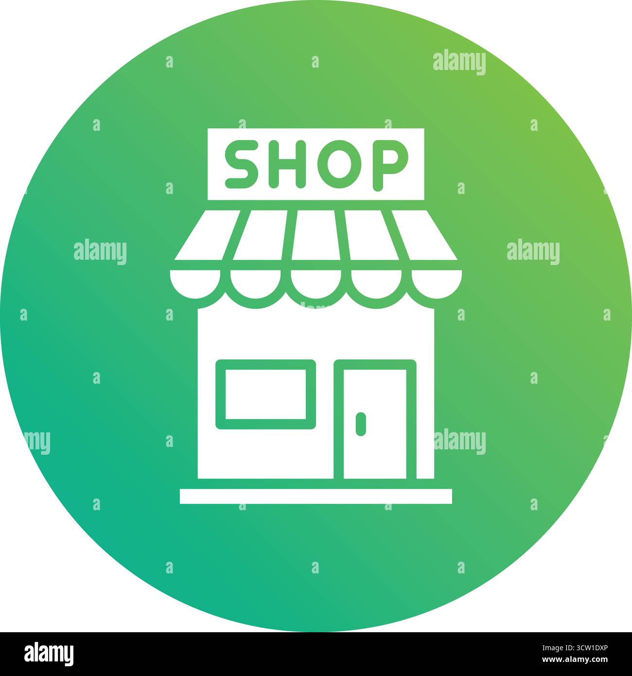 Shop Vector Icon Design Illustration Stock Vector