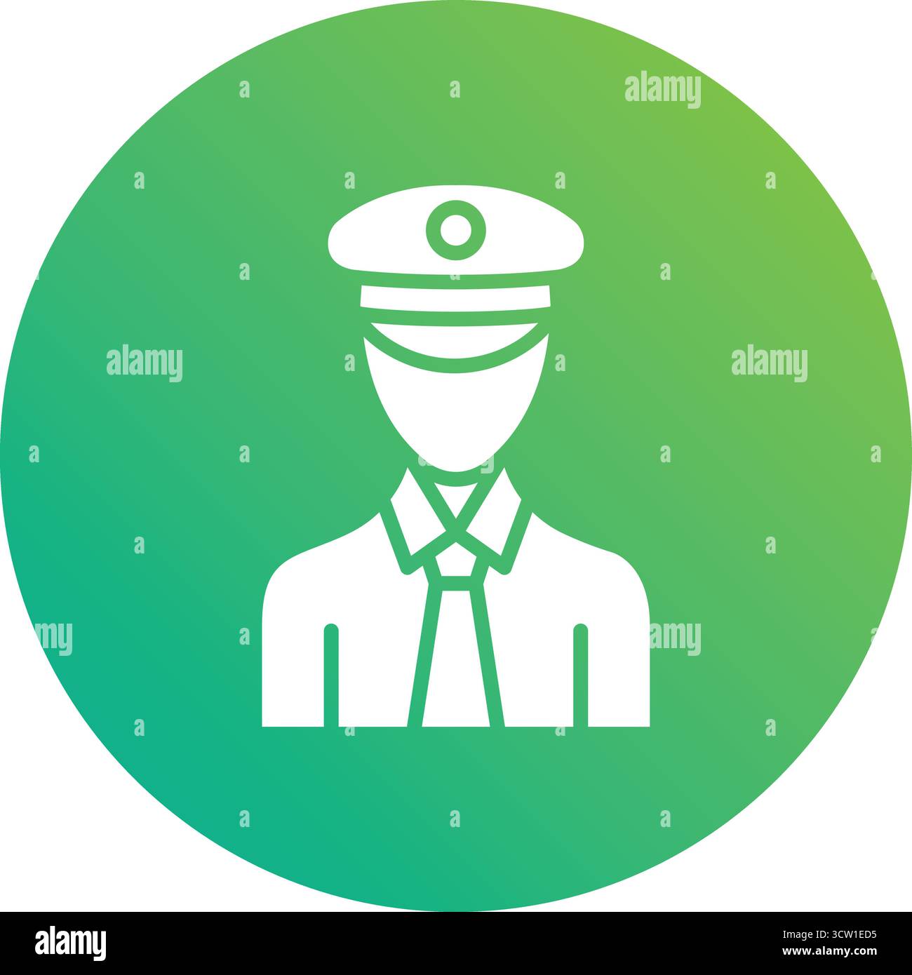 Pilot Vector Icon Design Illustration Stock Vector