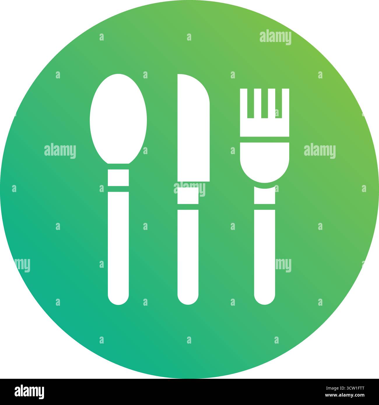 Cutlery Vector Icon Design Illustration Stock Vector