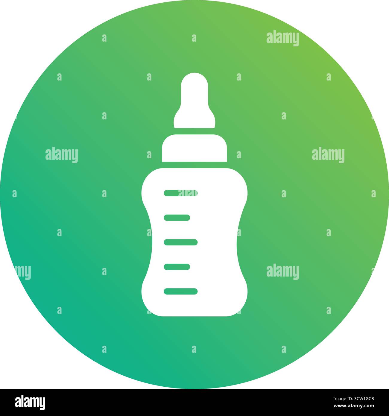 Baby bottle Vector Icon Design Illustration Stock Vector