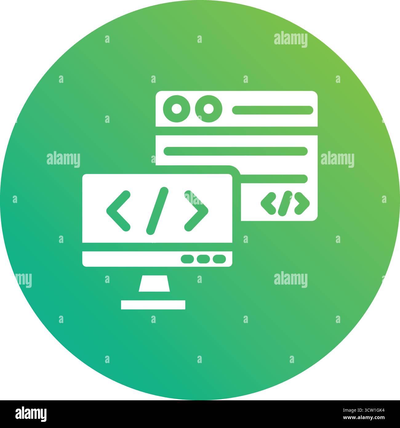 Backend Vector Icon Design Illustration Stock Vector