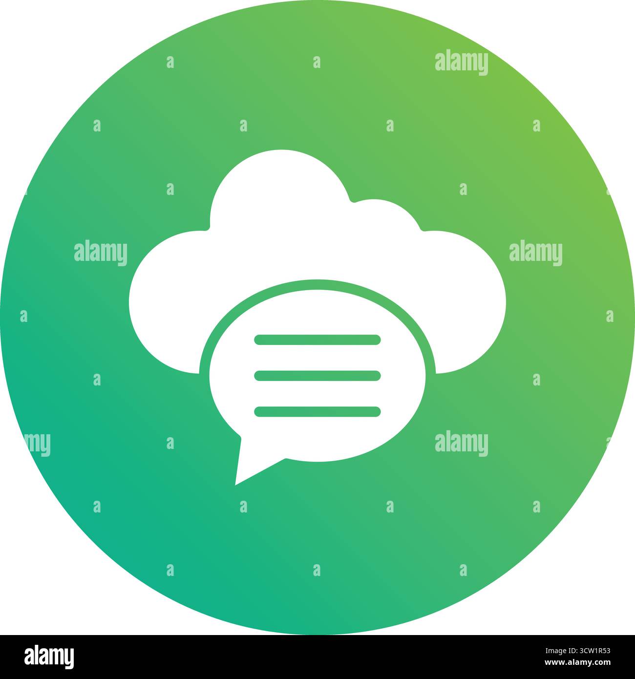 Chat bubble Vector Icon Design Illustration Stock Vector