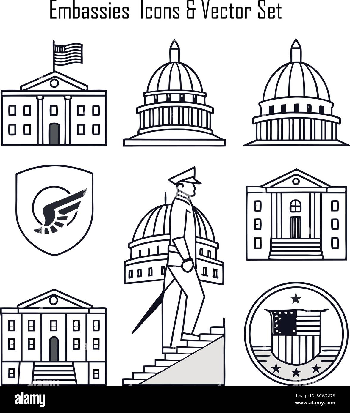 Visual emphasis icons Stock Vector Images - Alamy