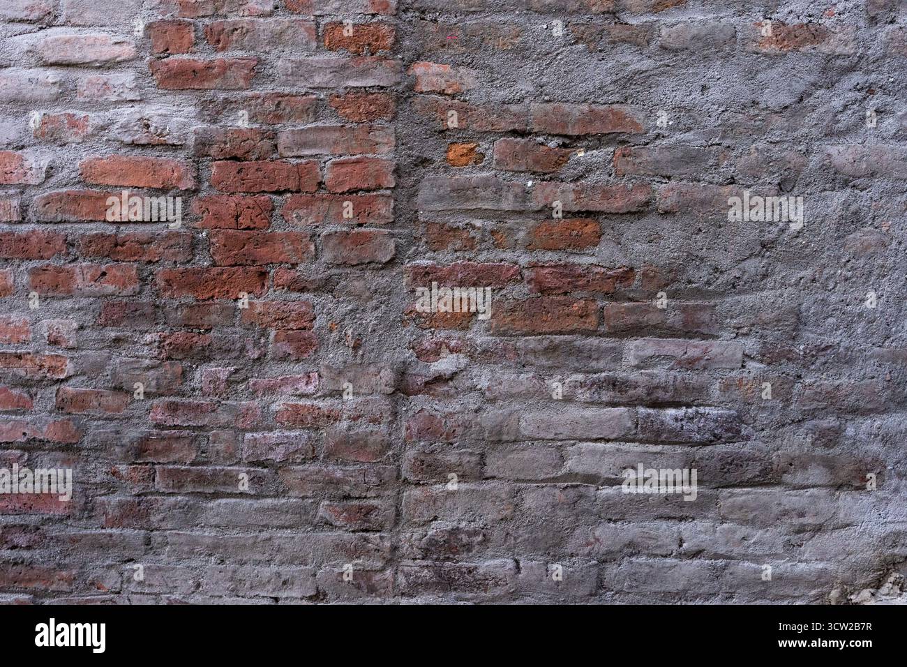 Wall Brick Uneven Grungy rough 2D Texture Stock Photo