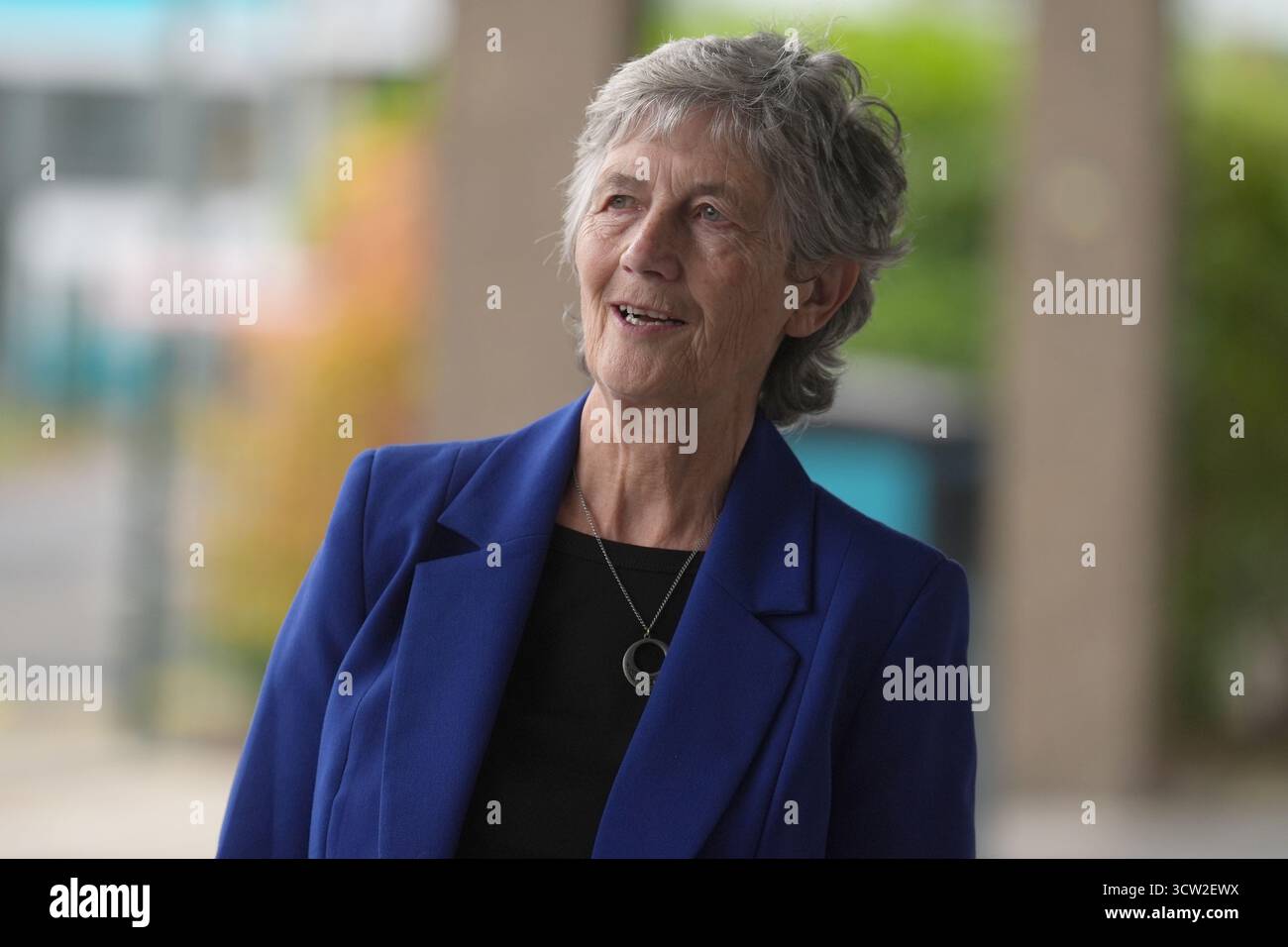 Independent candidate Catherine Connolly arriving ahead of the RTE ...