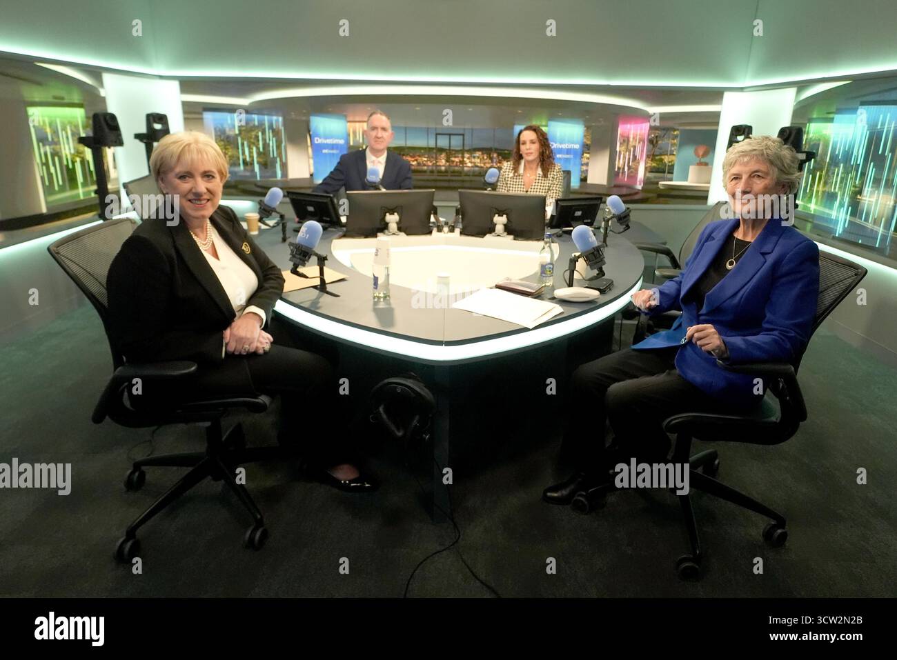(left to right) Fine Gael presidential candidate Heather Humphreys ...