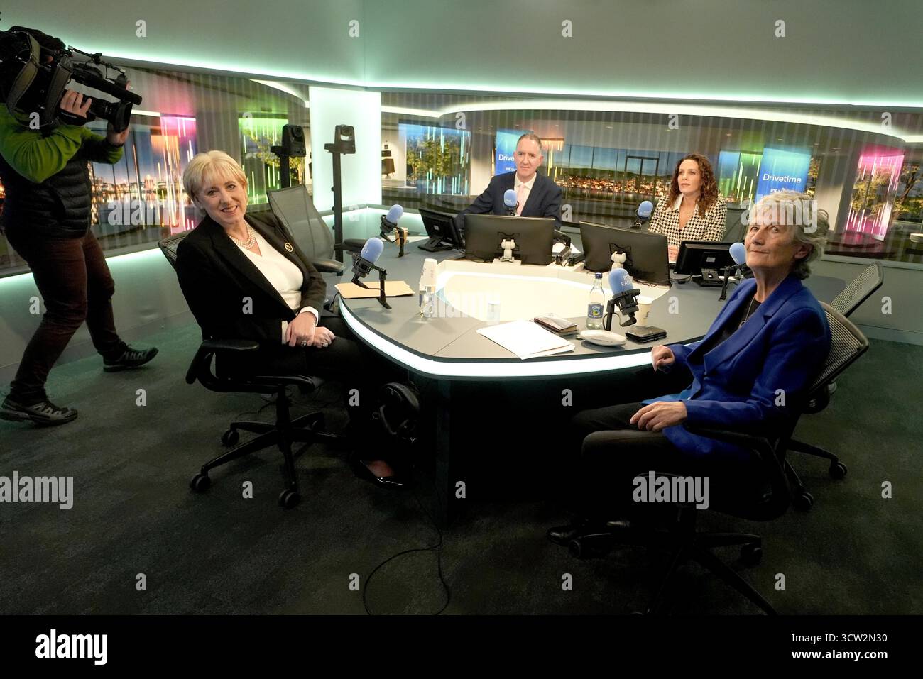 (left to right) Fine Gael presidential candidate Heather Humphreys ...