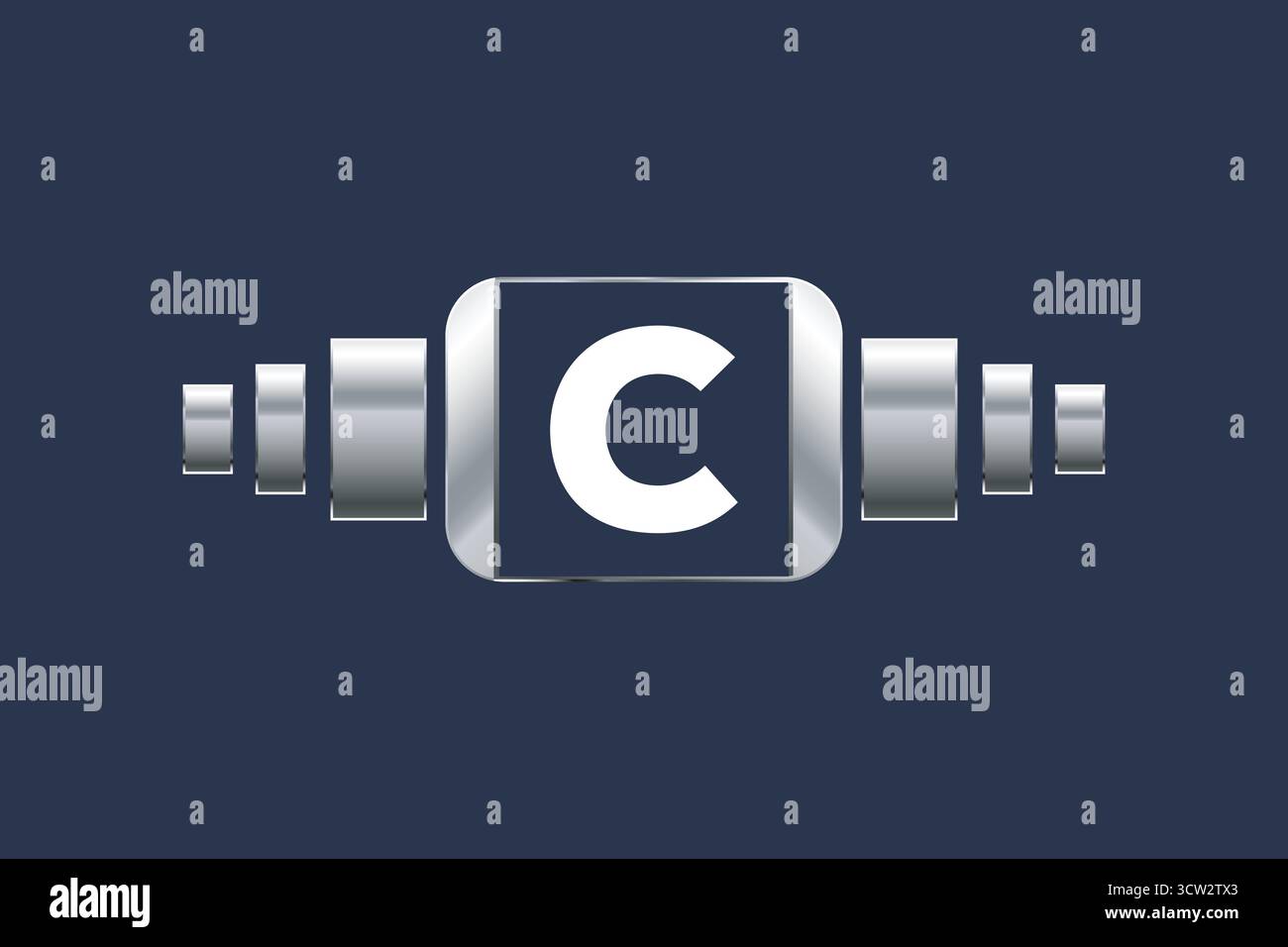 technology gradian color letter c logo Stock Vector Image & Art - Alamy