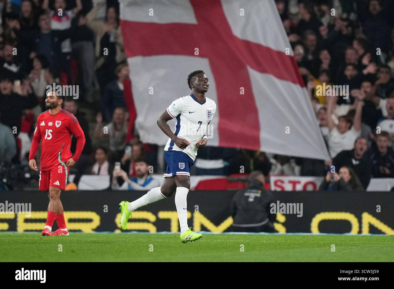 England s Bukayo Saka Celebrates After Scoring His Side s Third Goal bukayo-saka-to-become-the-first-arsenal-player-to-achieve-incredible