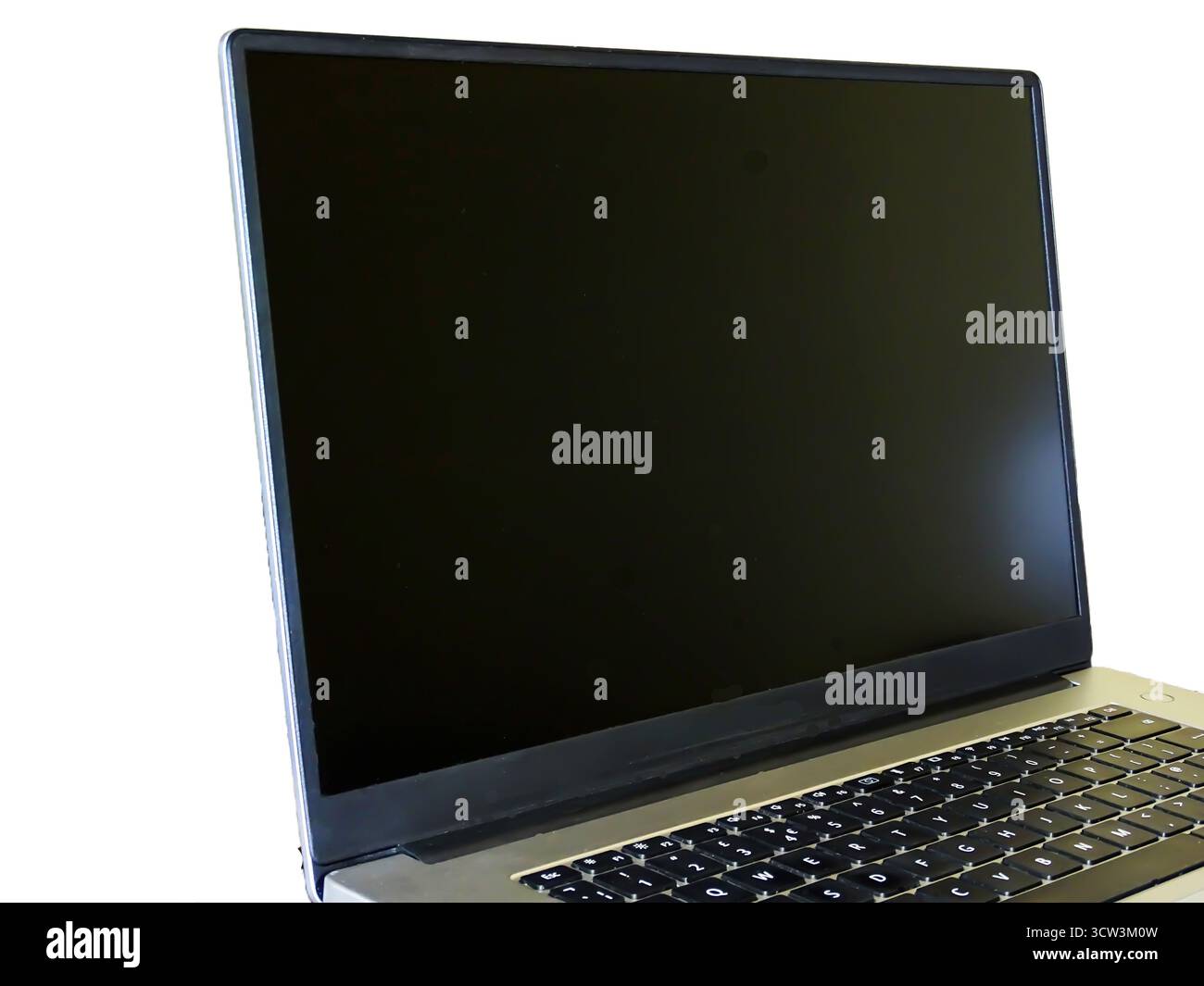Laptop isolated on white background Stock Photo