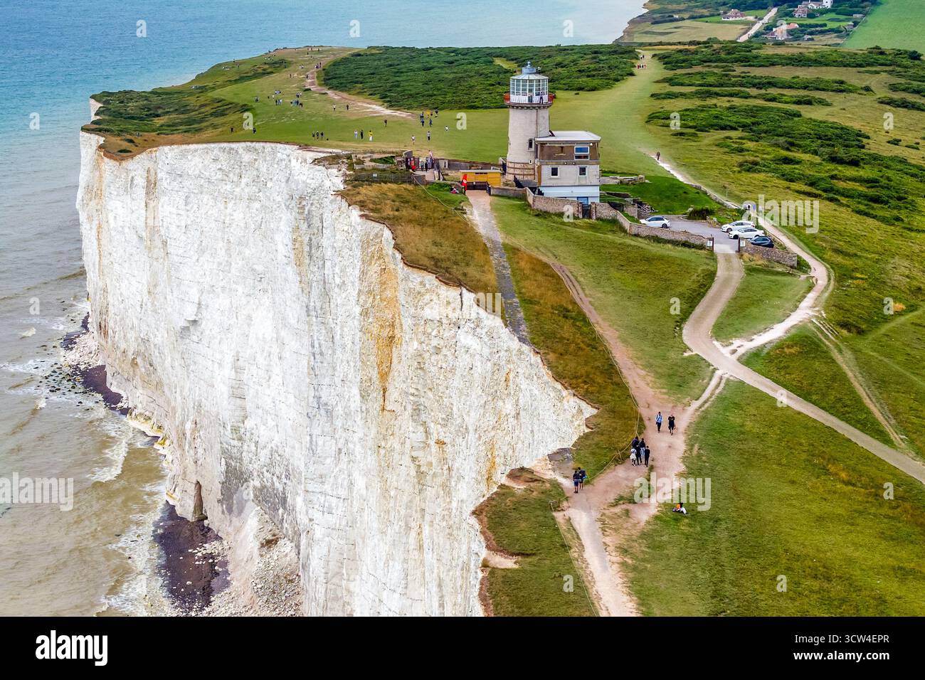 Lighthouse Collapse Aerial view of beachy head lighthouse hi-res stock photography and ...