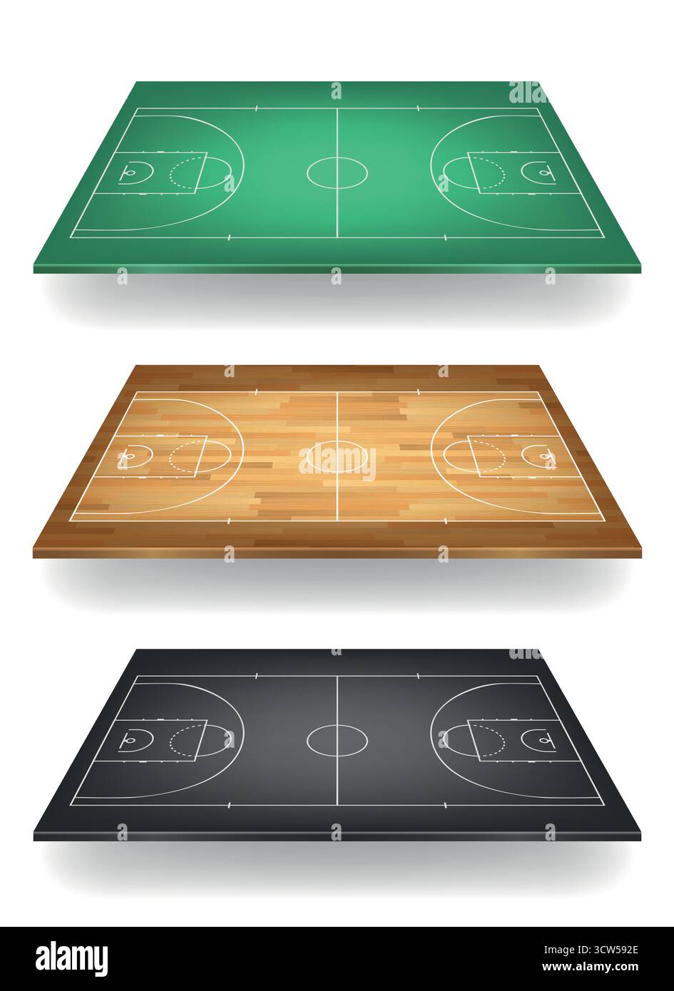 Sports Field Set, Vector Illustration. Sports Field Bundle with Soccer ...