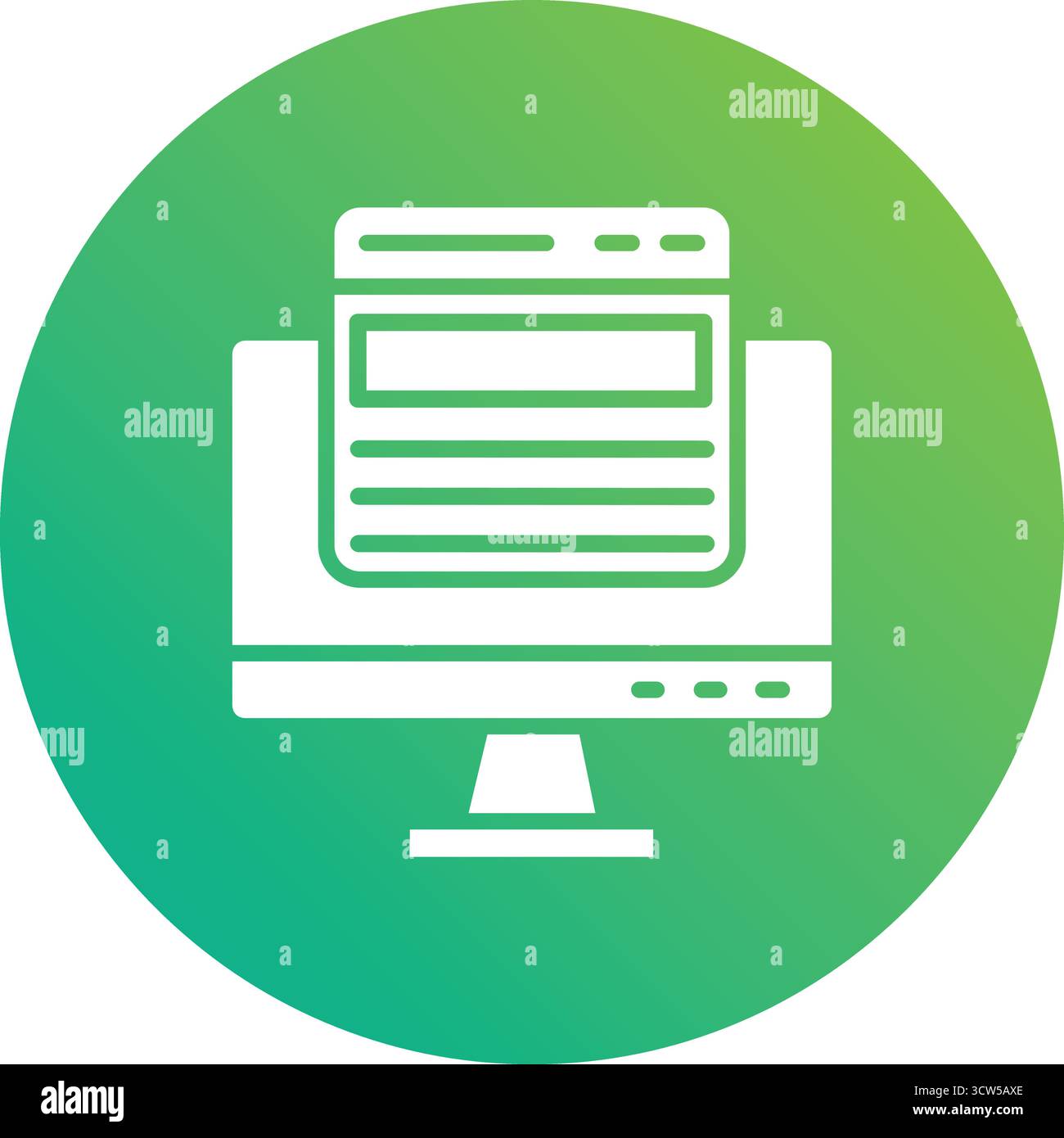 Web page Vector Icon Design Illustration Stock Vector