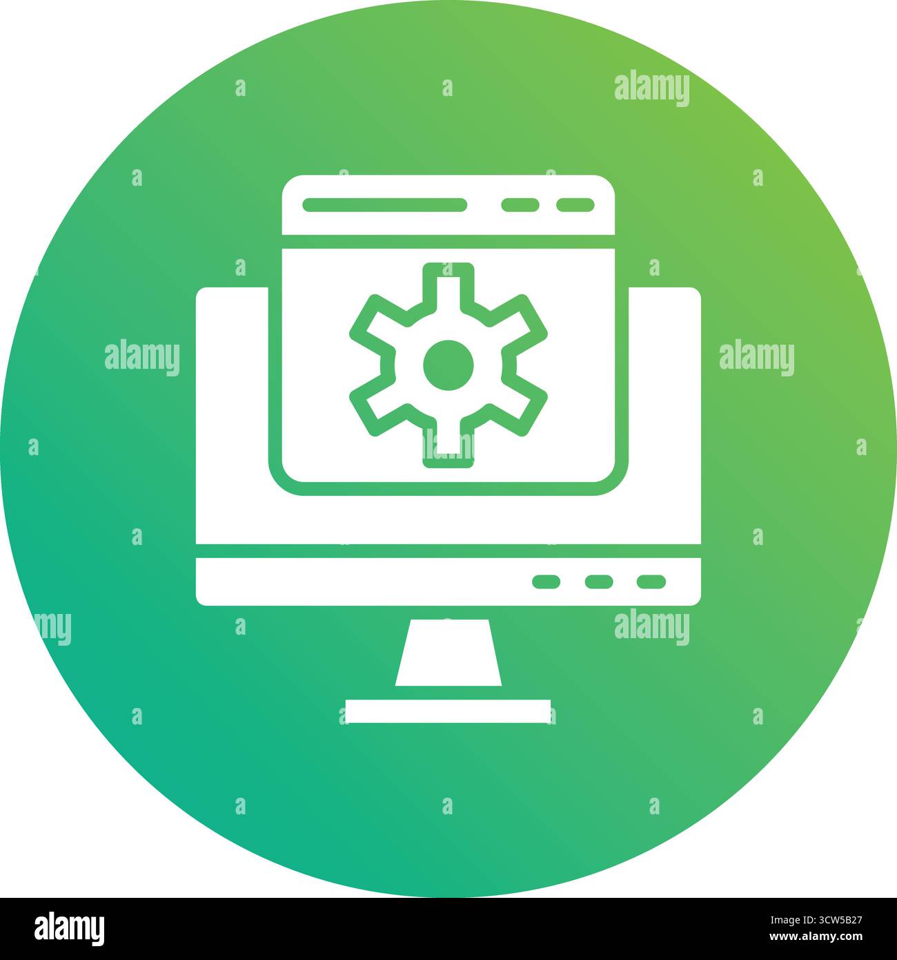 Web setting Vector Icon Design Illustration Stock Vector