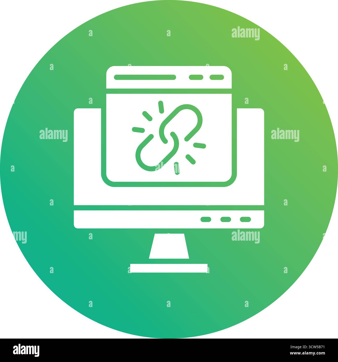 Web link Vector Icon Design Illustration Stock Vector