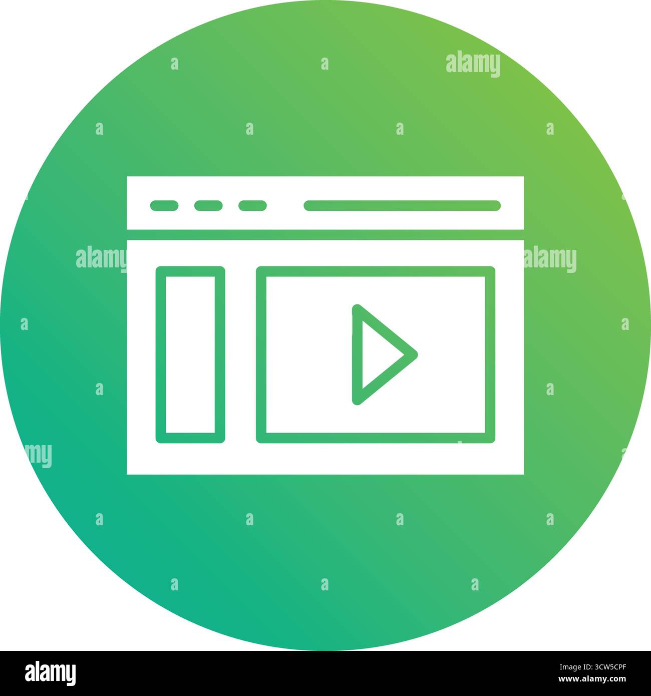 Web browser Vector Icon Design Illustration Stock Vector