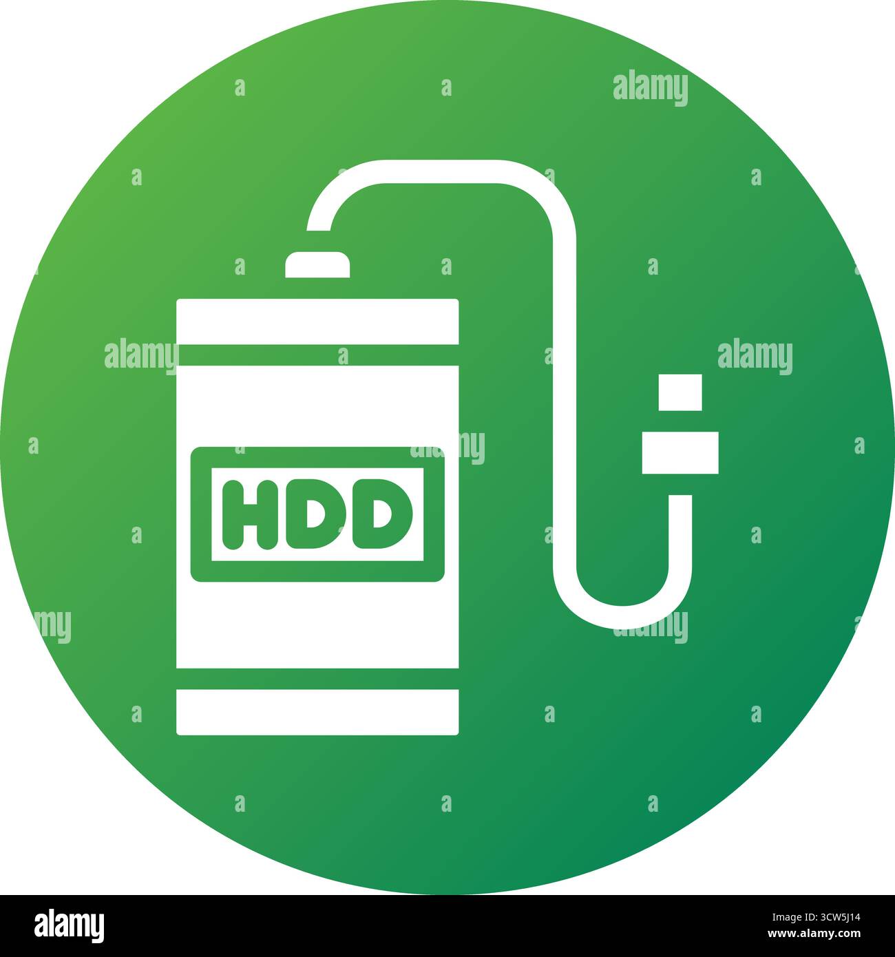 External hard drive Vector Icon Design Illustration Stock Vector