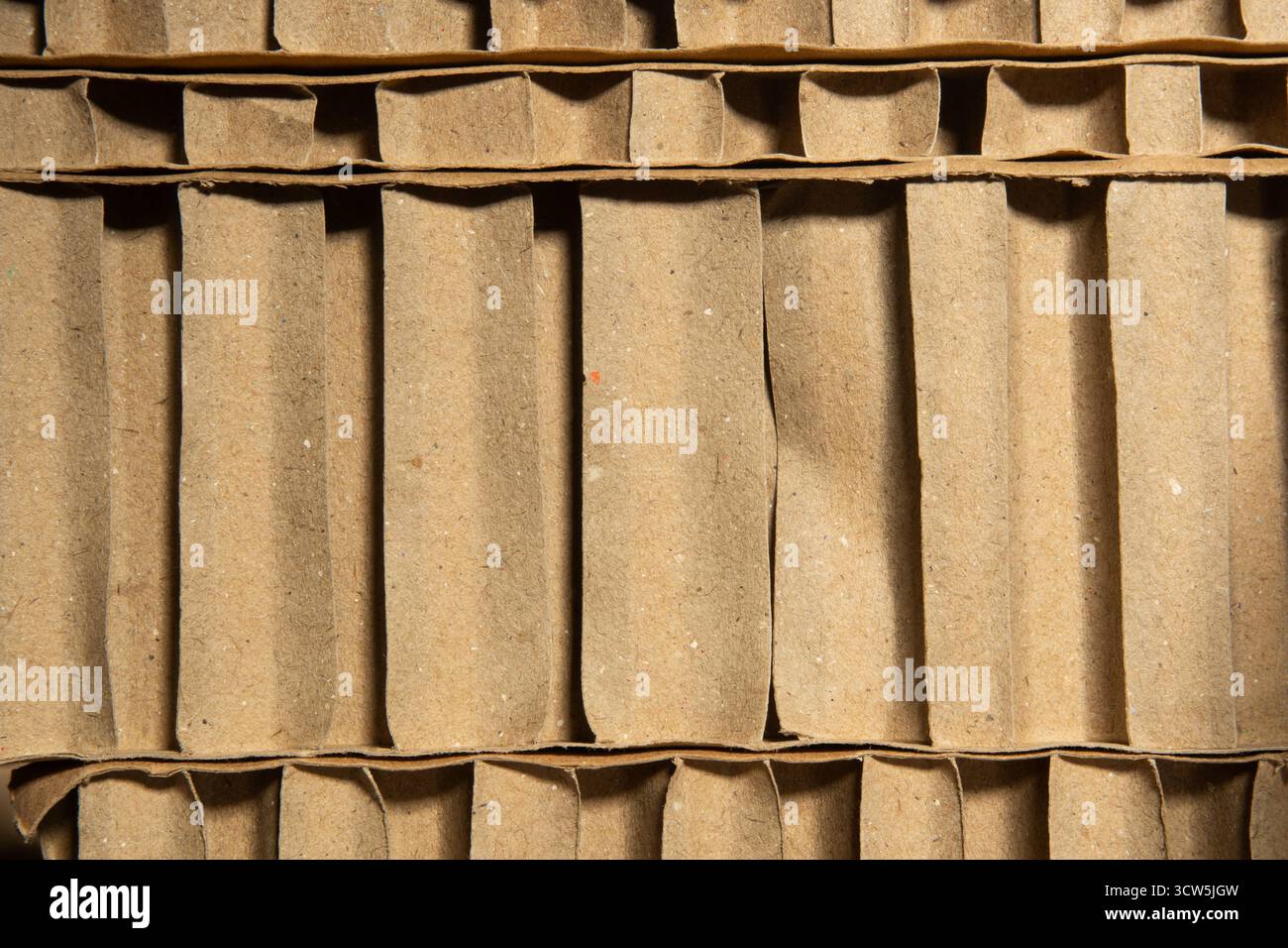 Stack of thick cardboards for packaging protection Stock Photo