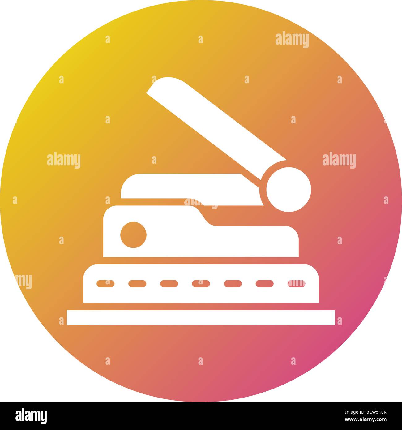 Hole Puncher Vector Icon Design Illustration Stock Vector