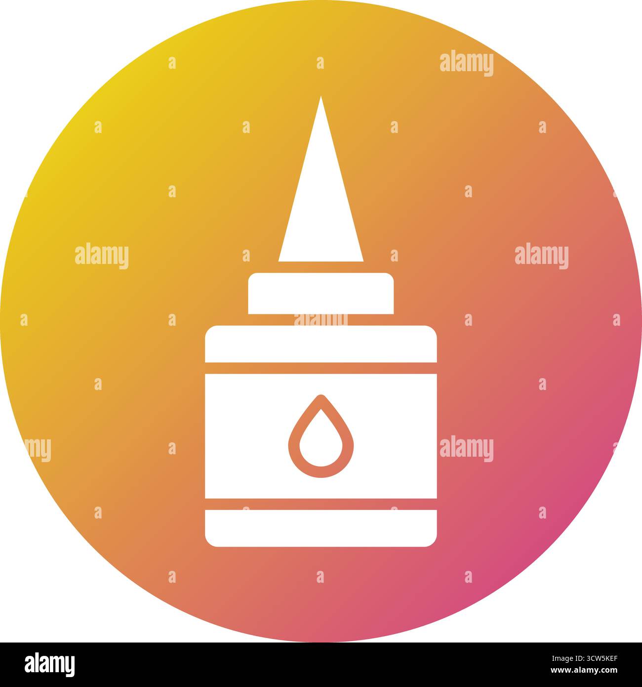 Liquid Glue Vector Icon Design Illustration Stock Vector
