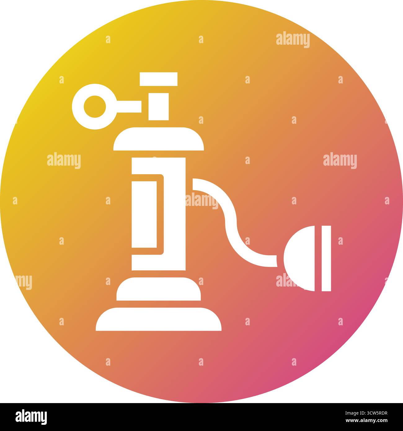 Oxygen Tank Vector Icon Design Illustration Stock Vector