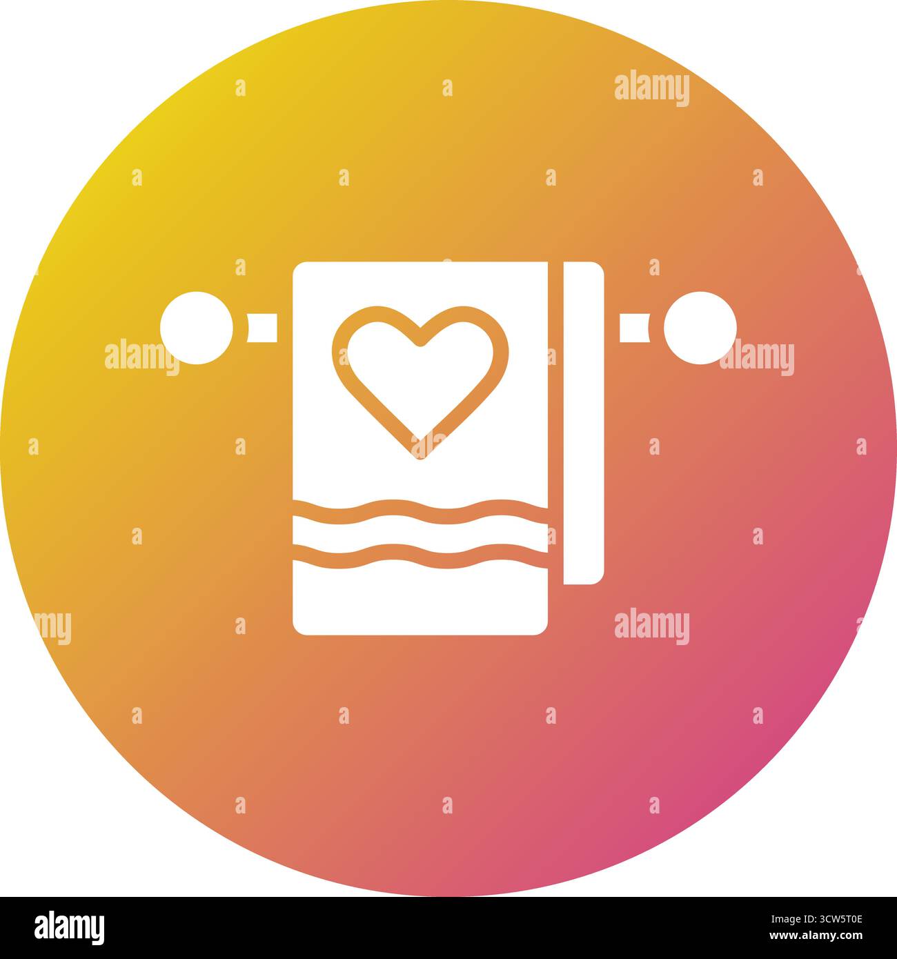 Towel Vector Icon Design Illustration Stock Vector