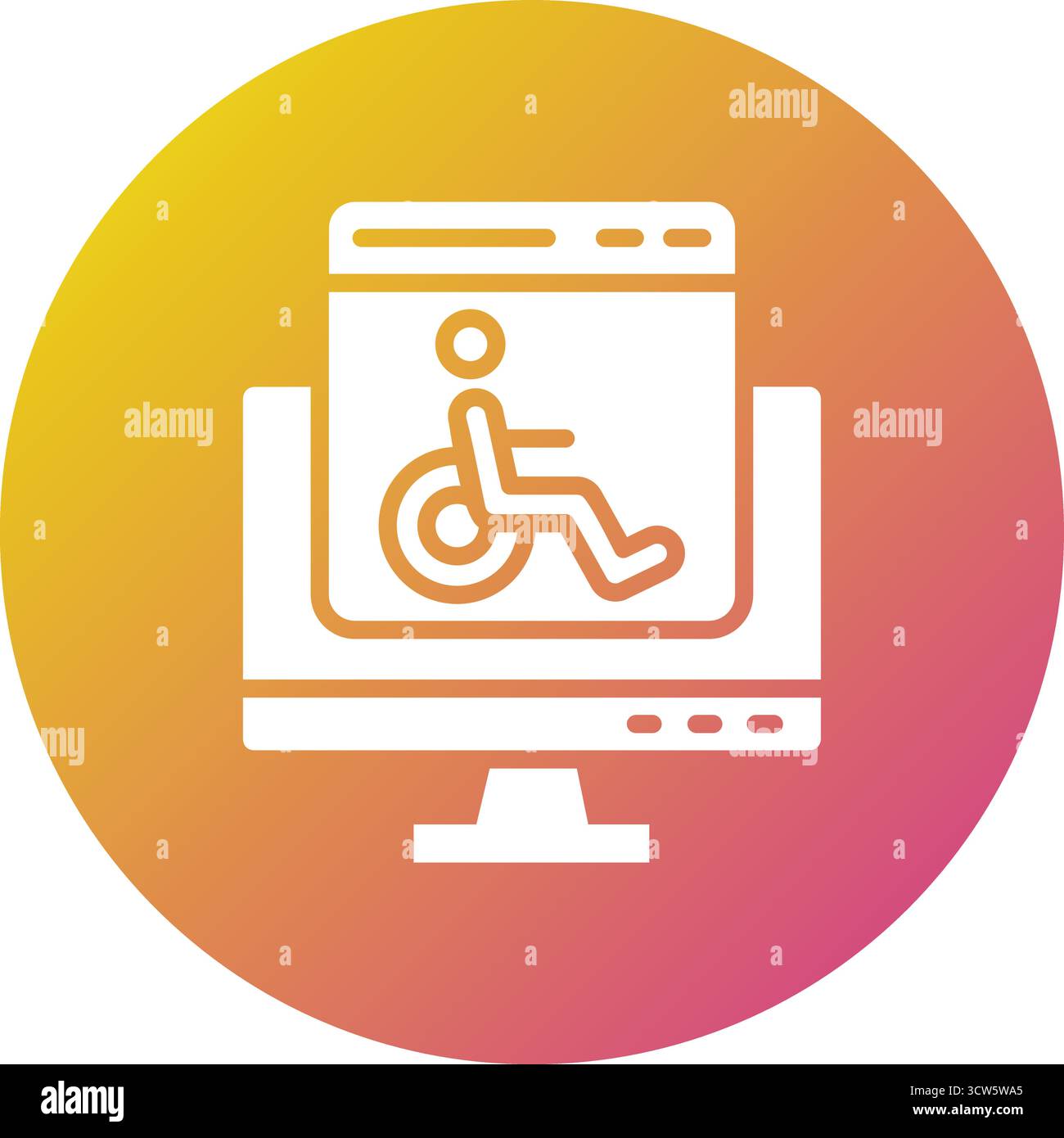 Accessability Vector Icon Design Illustration Stock Vector