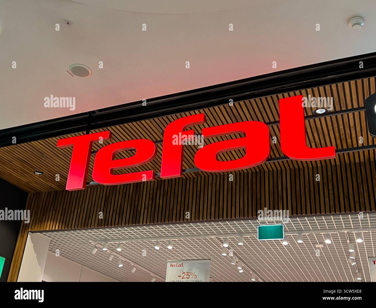 Stockholm, Sweden - Mars 22, 2025: Tefal storefront sign - Smartphone Captured Stock Image
