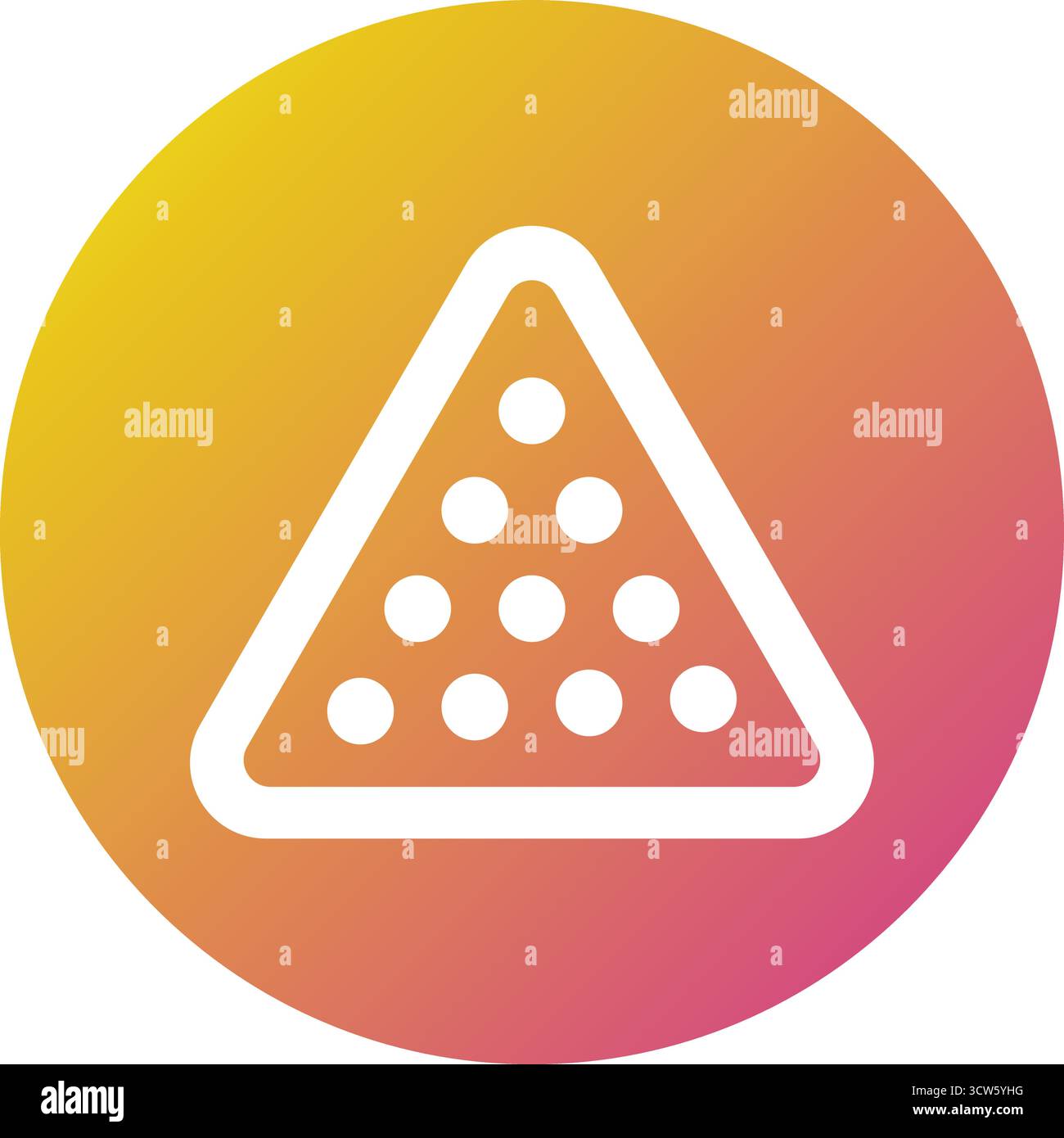Billiard Vector Icon Design Illustration Stock Vector