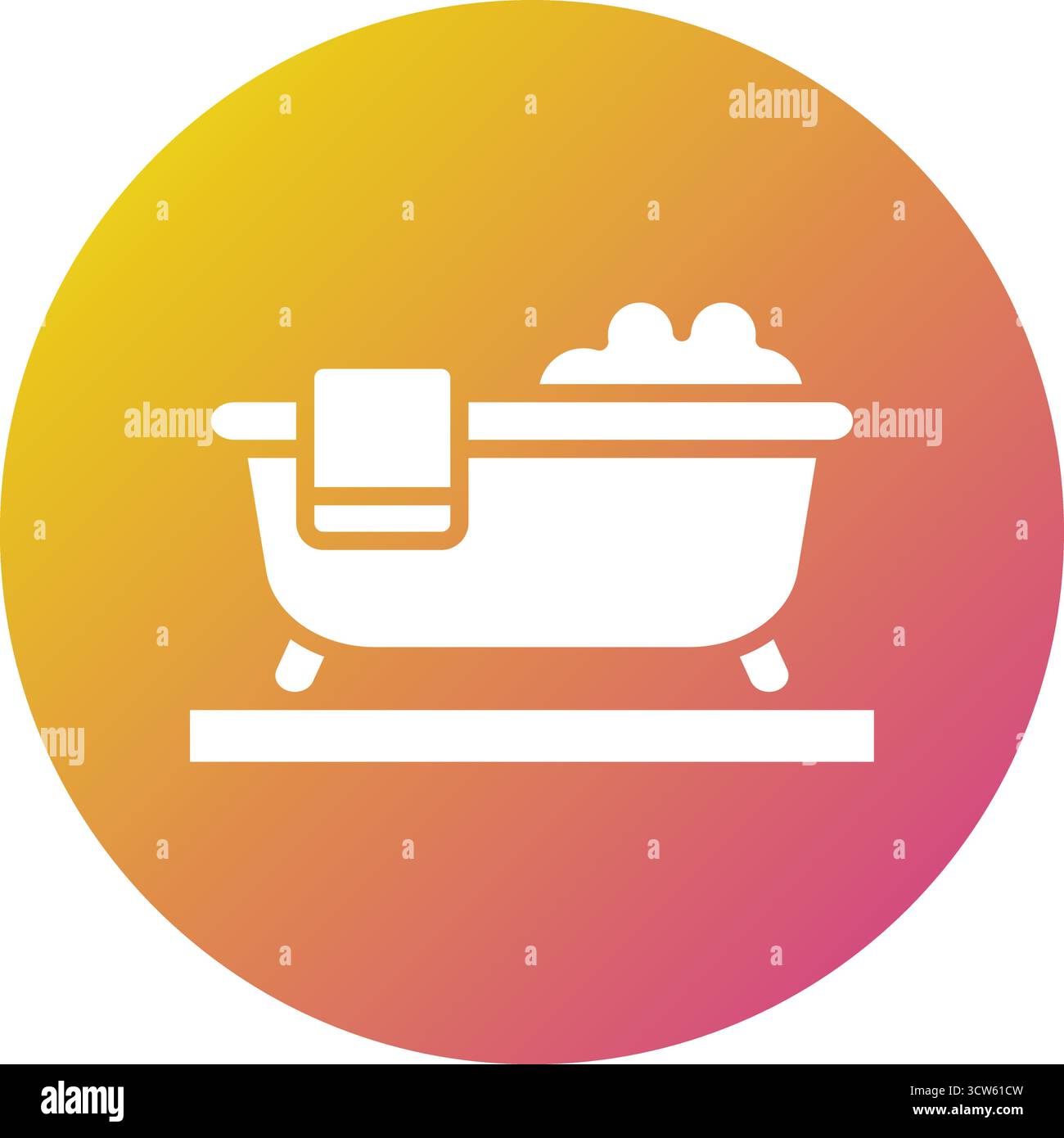 Bathtub Vector Icon Design Illustration Stock Vector