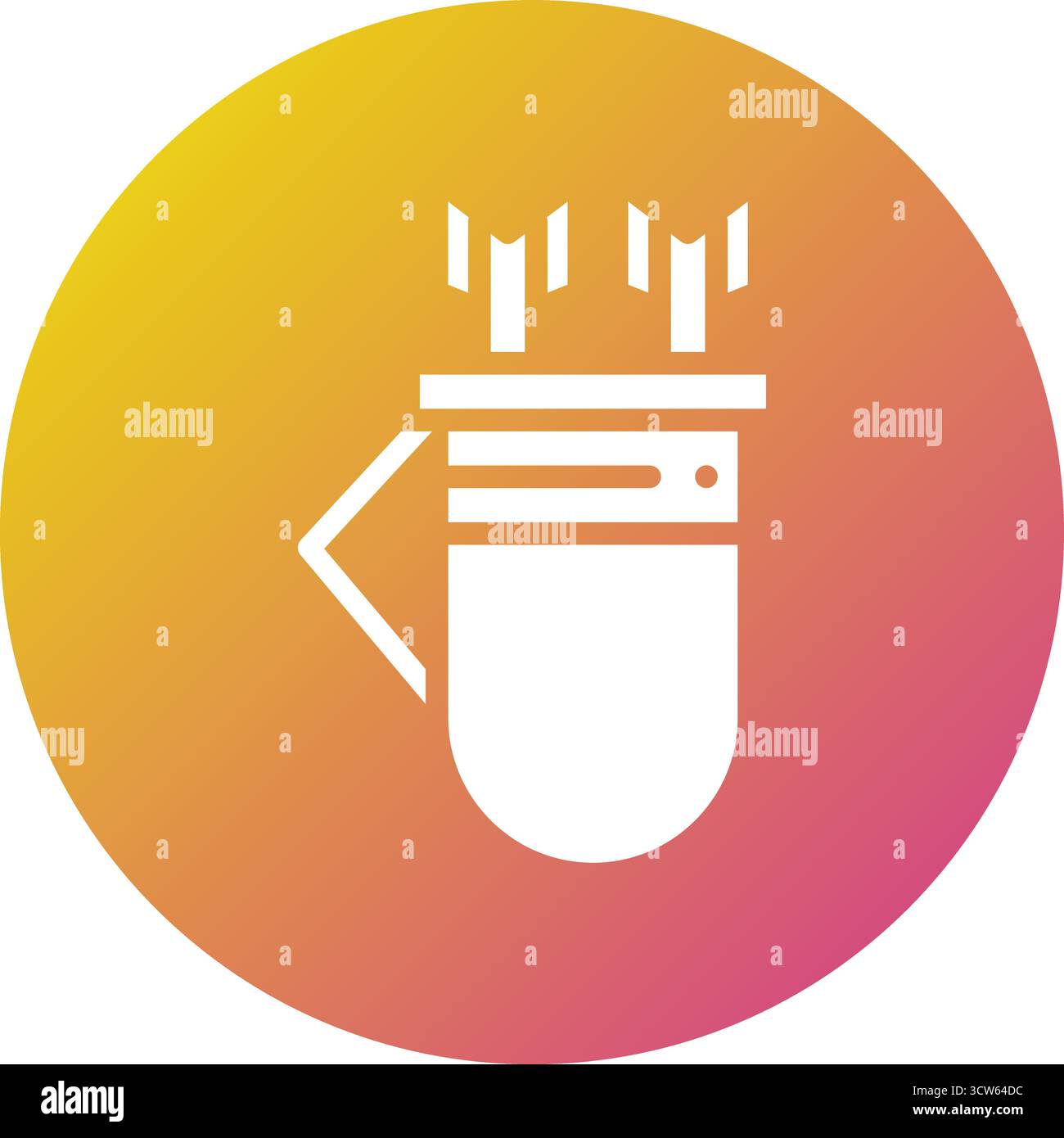 Quiver Vector Icon Design Illustration Stock Vector