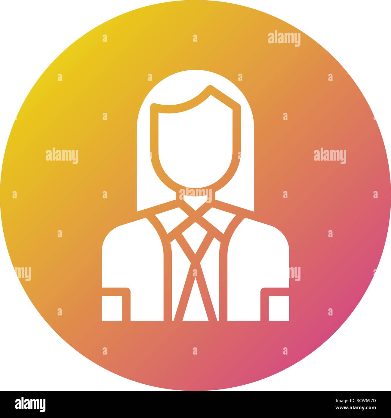 Company Secertary Vector Icon Design Illustration Stock Vector