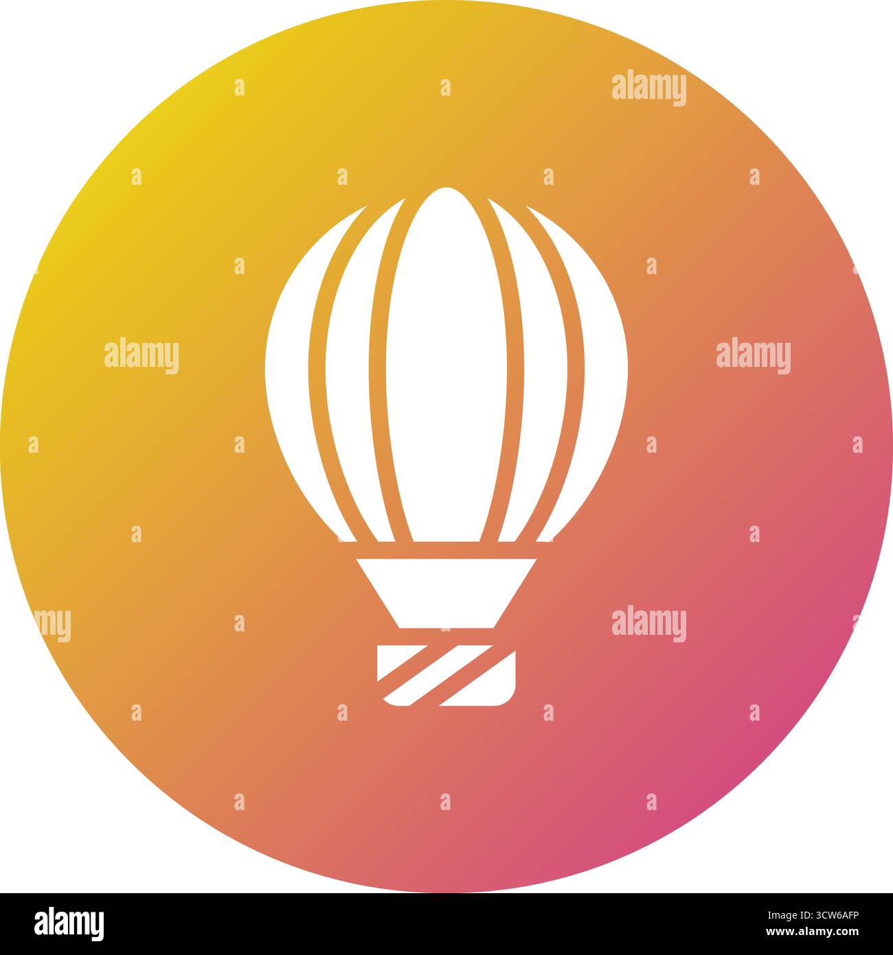 Hot air balloon Vector Icon Design Illustration Stock Vector