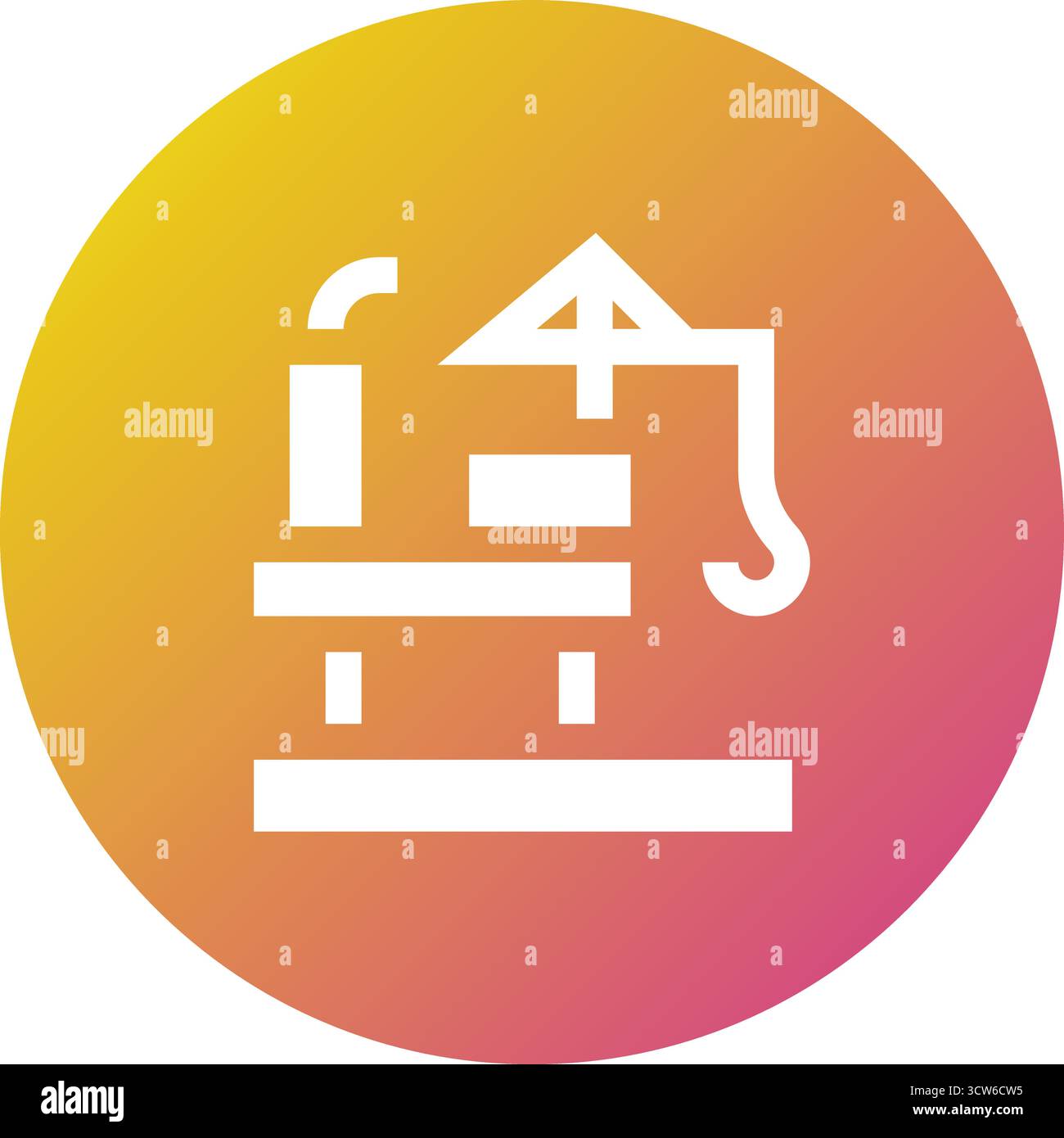 Offshore Vector Icon Design Illustration Stock Vector