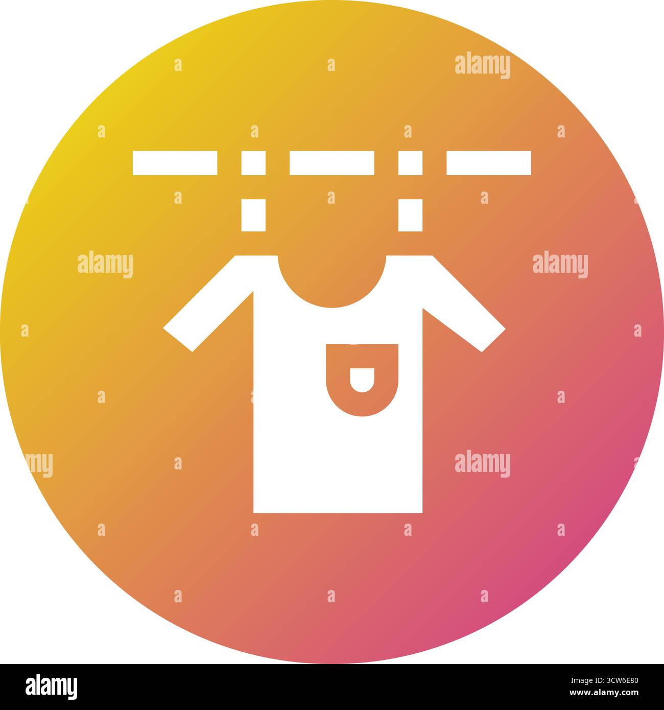 Drying Vector Icon Design Illustration Stock Vector