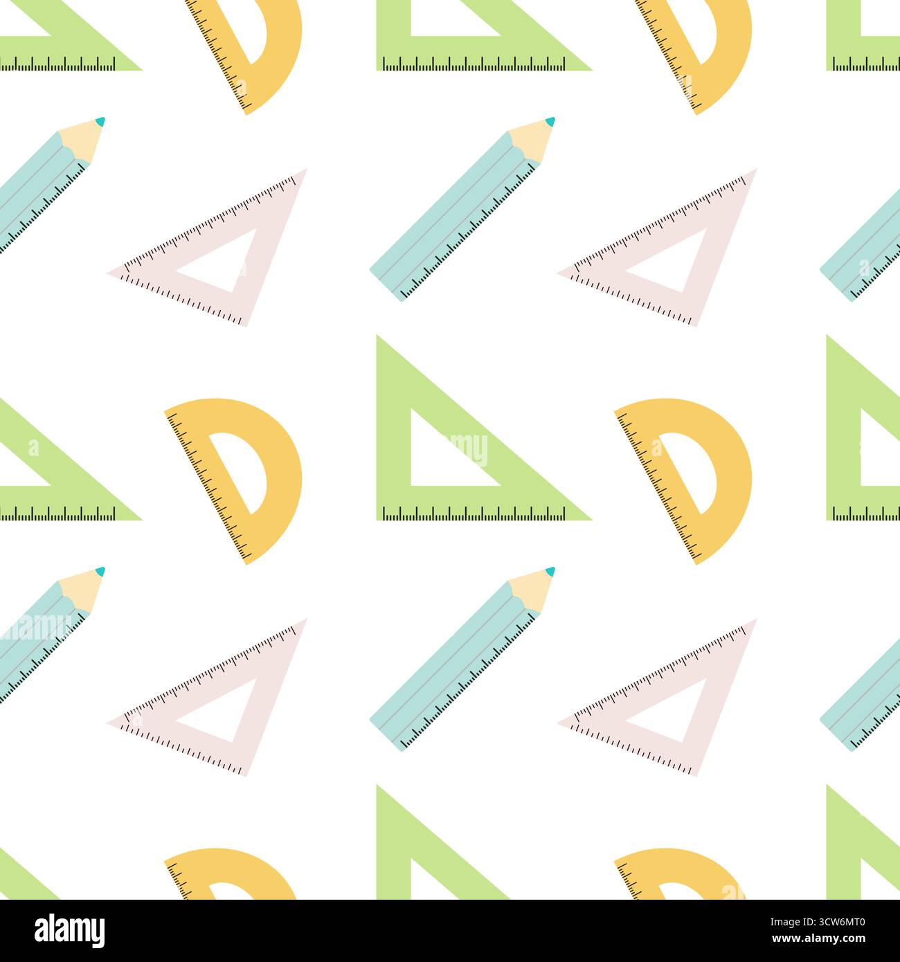 Seamless background school object Stock Vector Images - Alamy