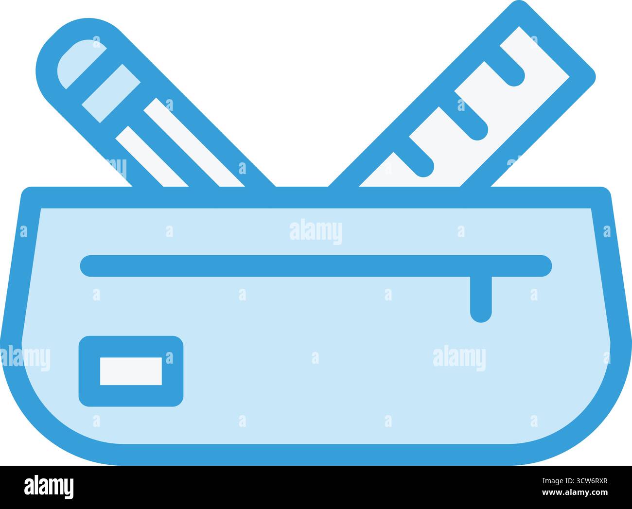 Pencil Case Vector Icon Design Illustration Stock Vector