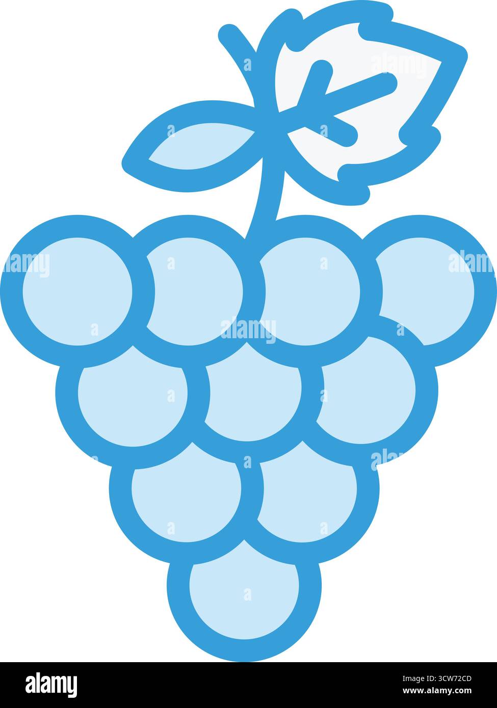 Grapes Vector Icon Design Illustration Stock Vector