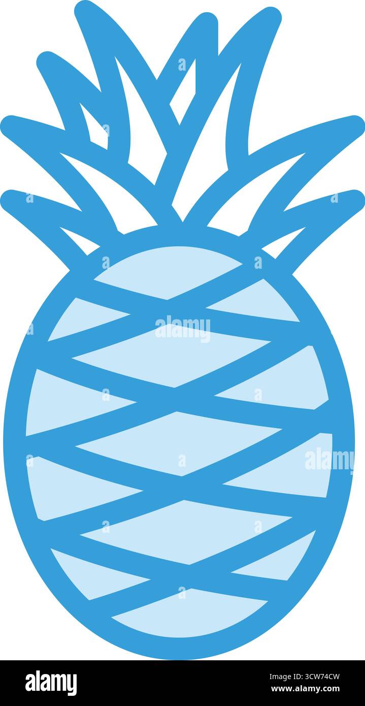 Pineapple Vector Icon Design Illustration Stock Vector