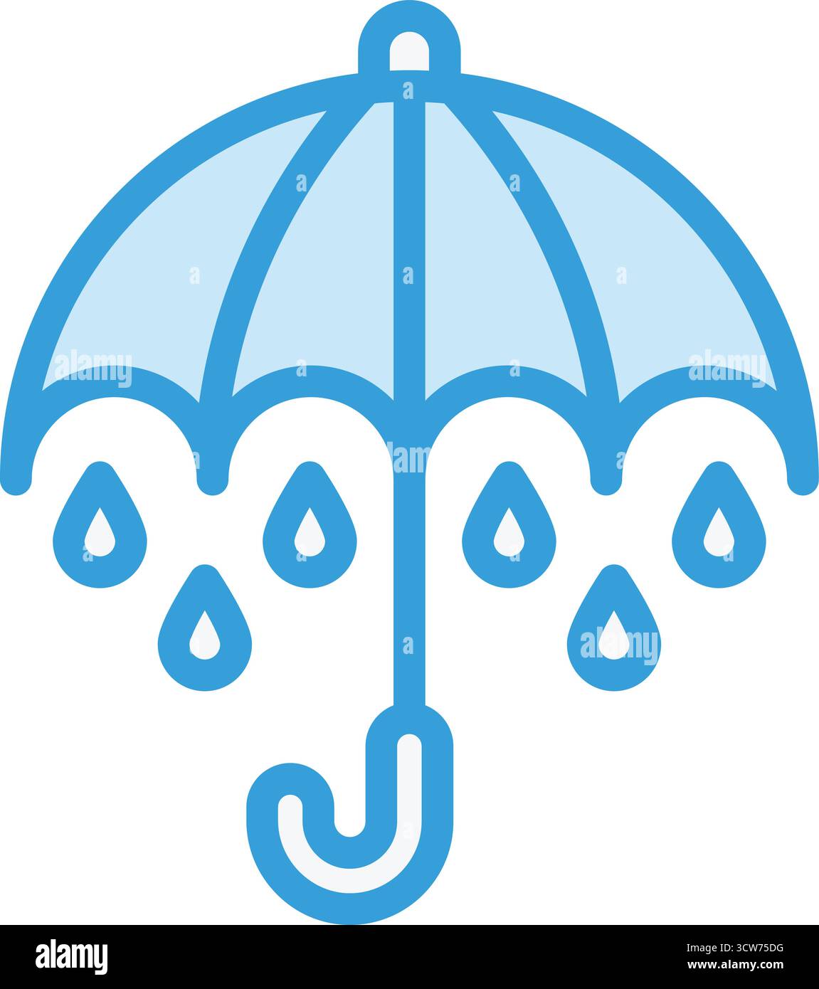 Umbrella Vector Icon Design Illustration Stock Vector