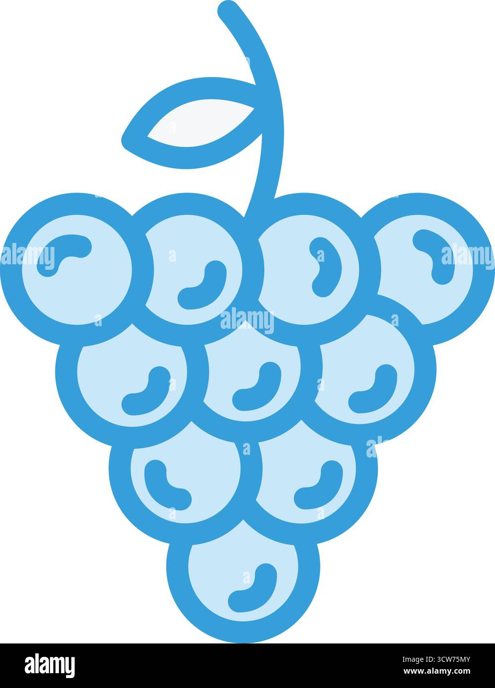 Grapes Vector Icon Design Illustration Stock Vector