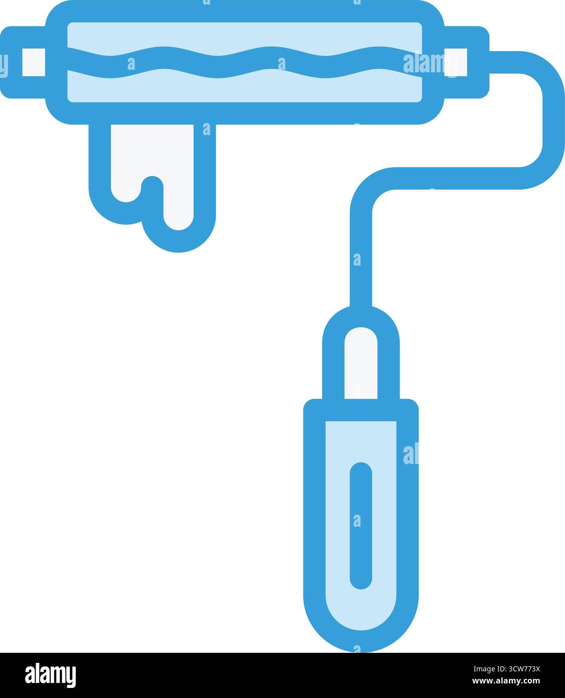 Paint roller Vector Icon Design Illustration Stock Vector