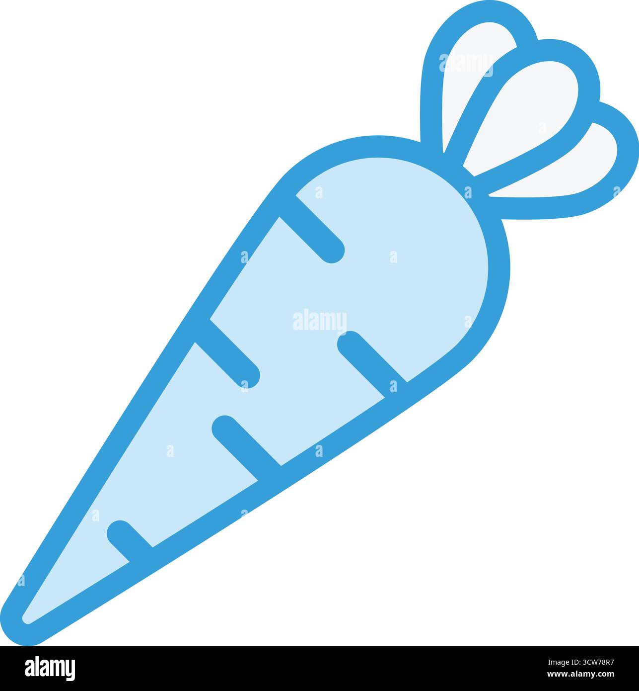 Carrot Vector Icon Design Illustration Stock Vector