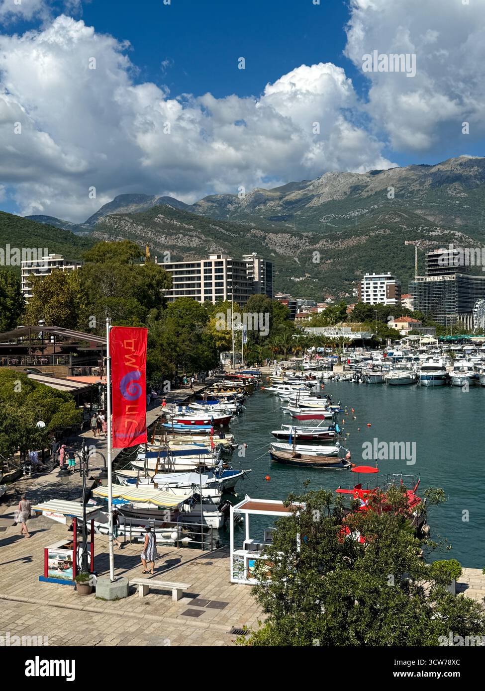 The port, Budva, Montenegro. - Smartphone Captured Stock Image