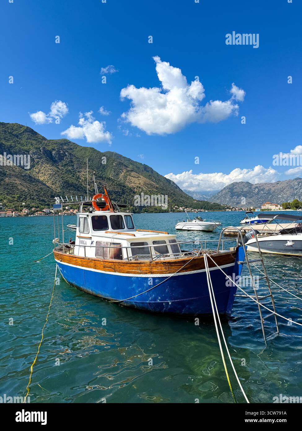 The Bay of Kotor, Kotor, Montenegro. - Smartphone Captured Stock Image